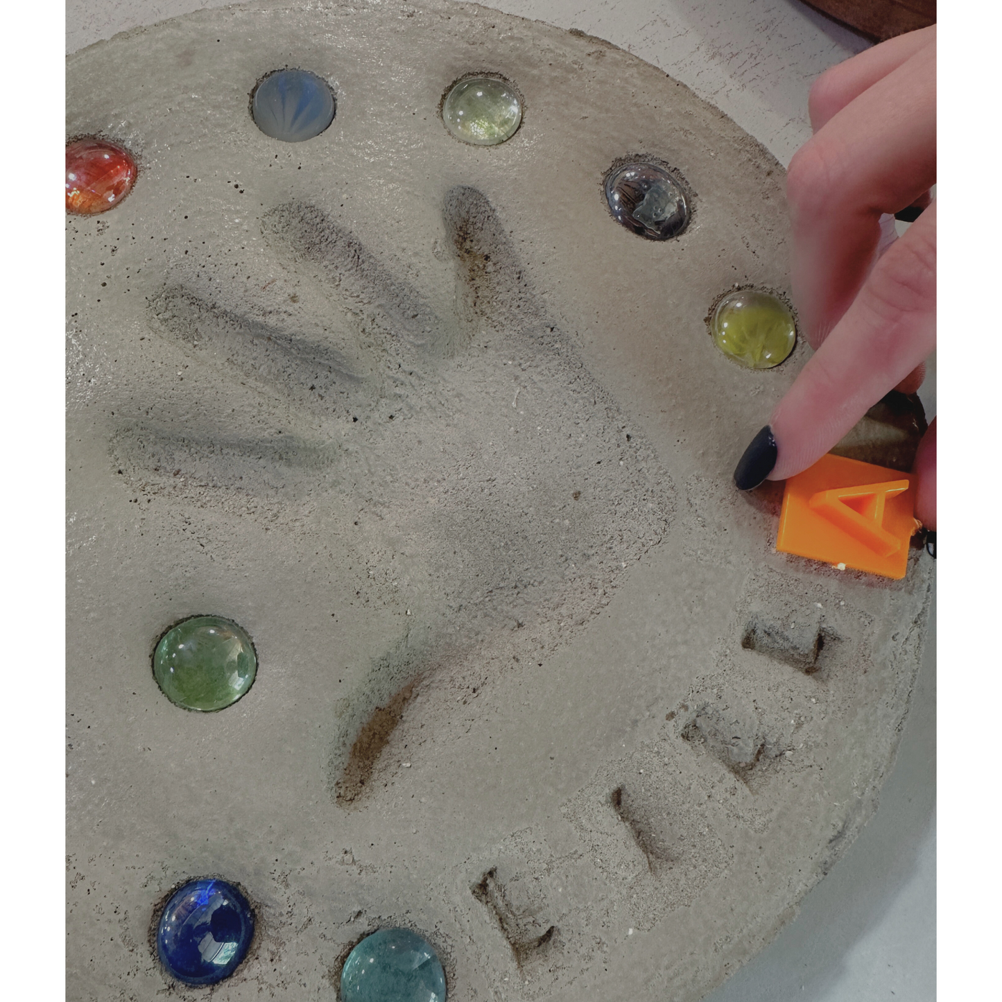 Stone Stamps - Cement Stamps - Alpha-Numeric Stamps - Reusable Stamps