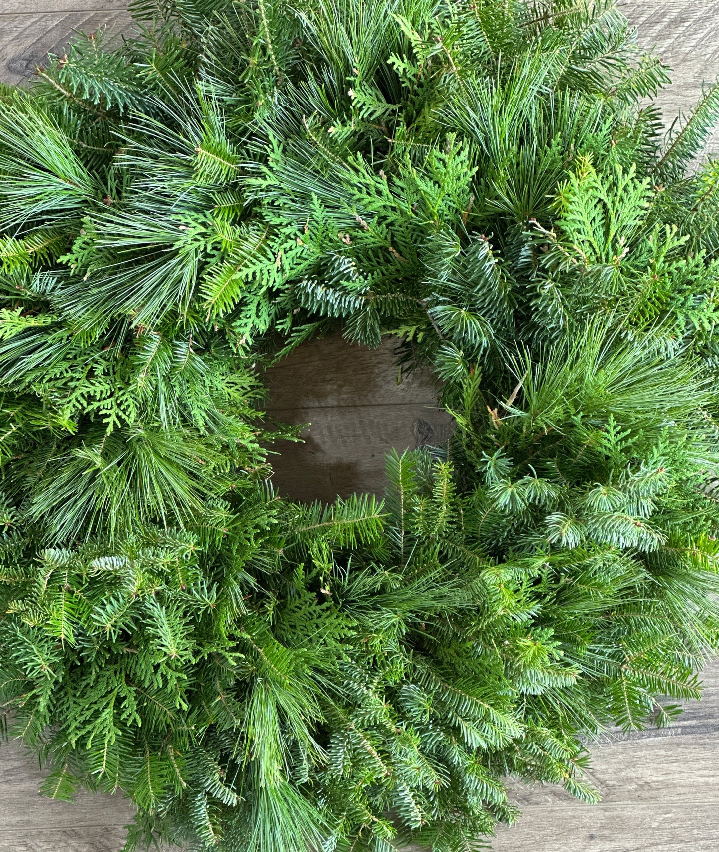 Mixed Pine Wreath - Plain, Ready to Decorate