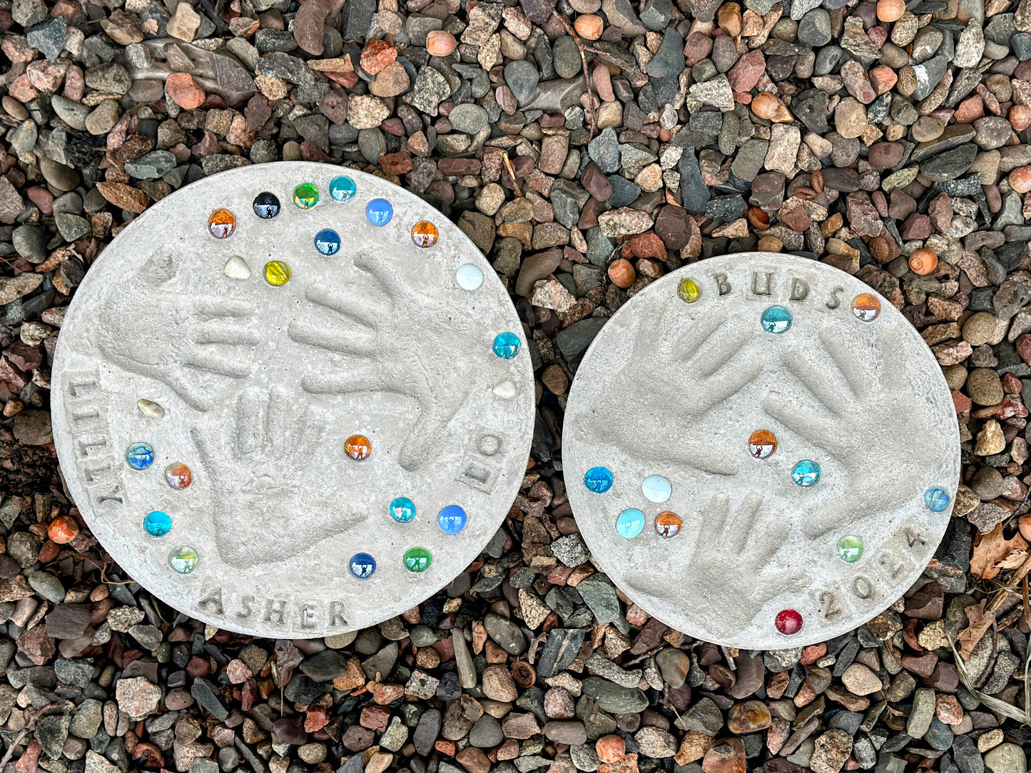 Display of many stone options available in our shop