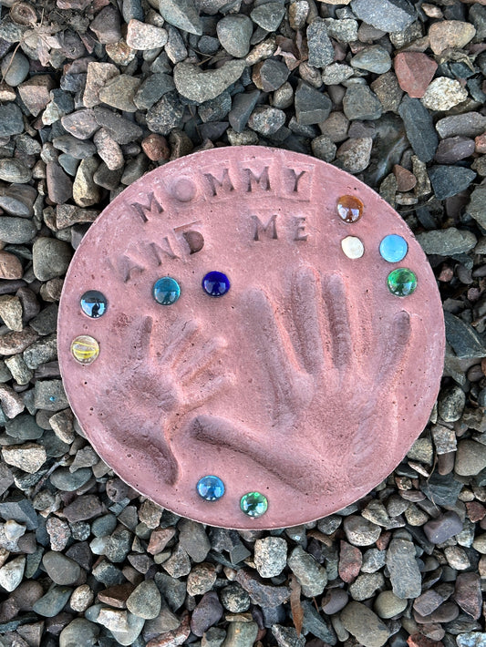 Unique Garden Decor DIY Kit - Customizable Handprint Stepping Stone