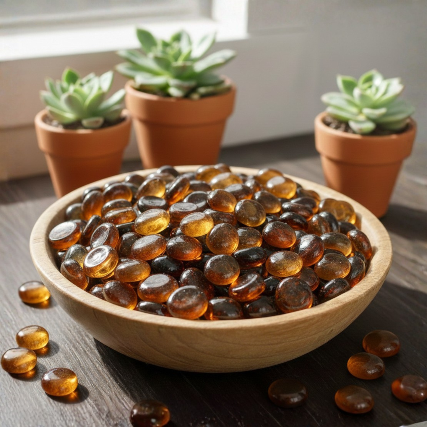 Premium Decorative Glass Gems for Crafts and Decor – Multiple Colors & Sizes (1 -5 lb)