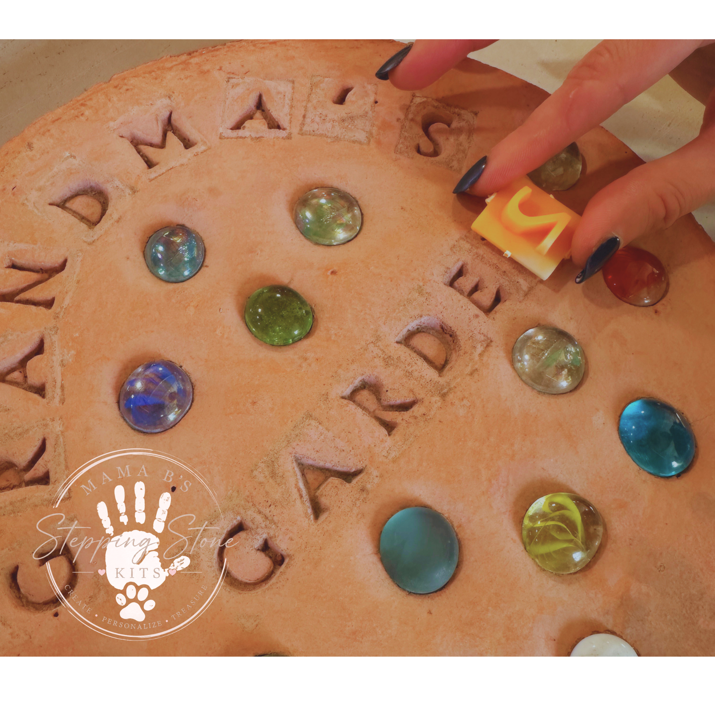 Stone Stamps - Cement Stamps - Alpha-Numeric Stamps - Reusable Stamps