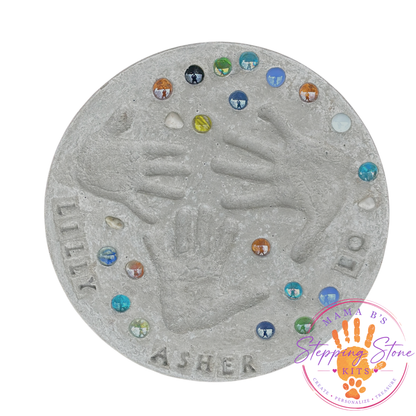 DIY Handprint & Footprint Stepping Stone Kit — Create Personalized Keepsakes & Garden Decor