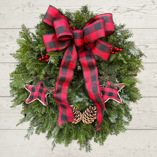 The Buffalo Plaid Wreath