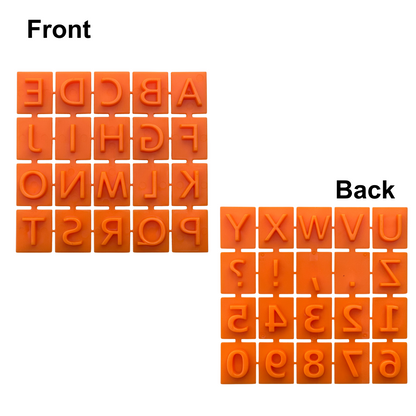 Stone Stamps - Cement Stamps - Alpha-Numeric Stamps - Reusable Stamps