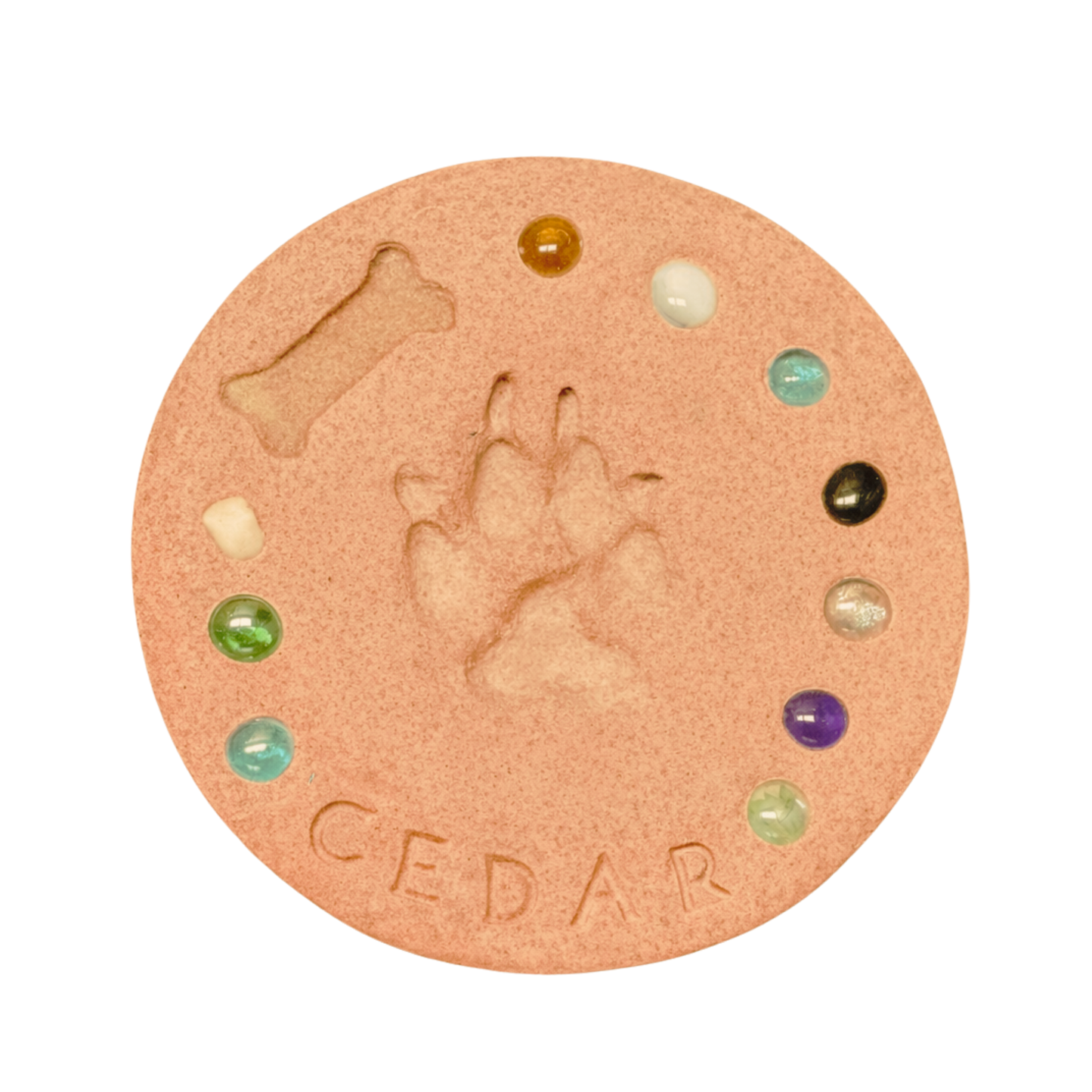 DIY Paw Print Stepping Stone Kit - Personalized Garden Memorial