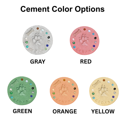 DIY Paw Print Stepping Stone Kit - Personalized Garden Memorial