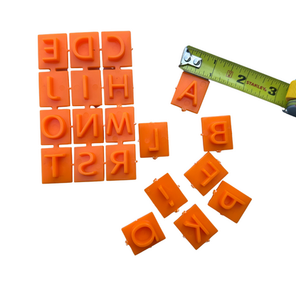 Stone Stamps - Cement Stamps - Alpha-Numeric Stamps - Reusable Stamps