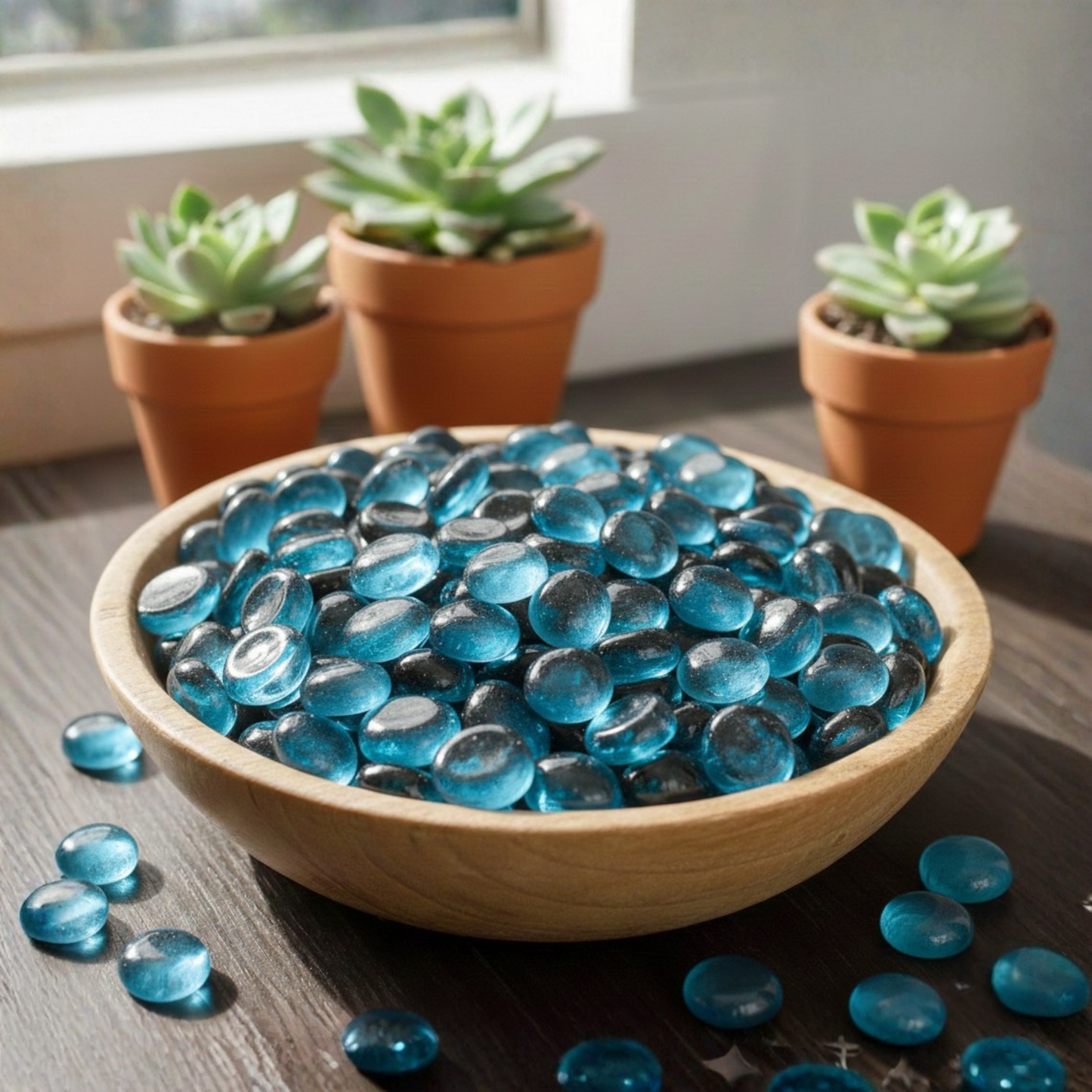 Premium Decorative Glass Gems for Crafts and Decor – Multiple Colors & Sizes (1 -5 lb)