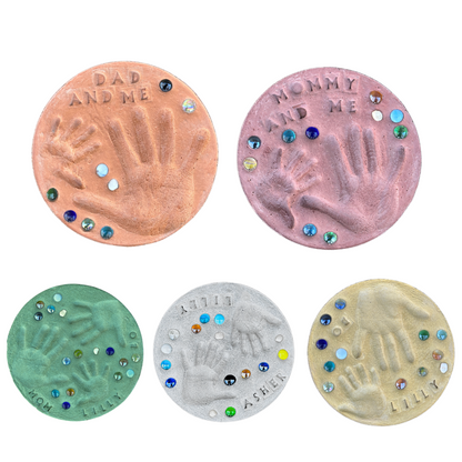 DIY Handprint & Footprint Stepping Stone Kit — Create Personalized Keepsakes & Garden Decor