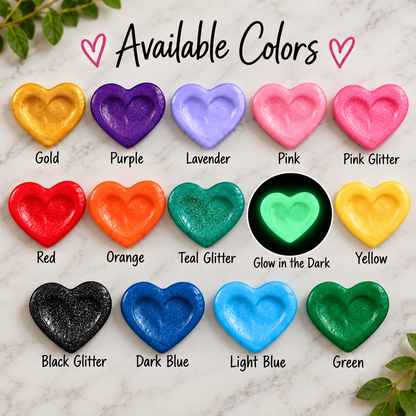 Fingerprint Heart Keepsake Kit – DIY Kids Clay Magnet Craft