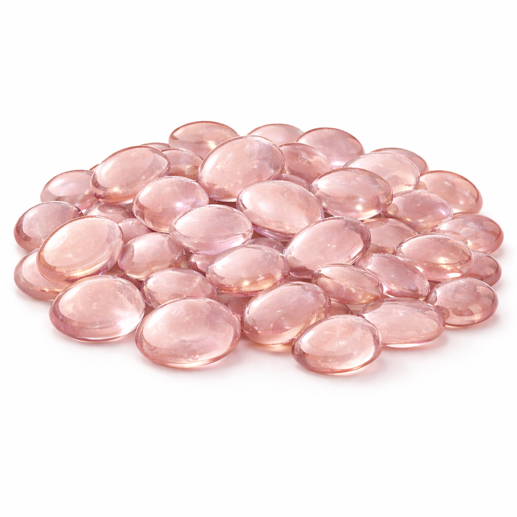 Premium Decorative Glass Gems for Crafts and Decor – Multiple Colors & Sizes (1 -5 lb)