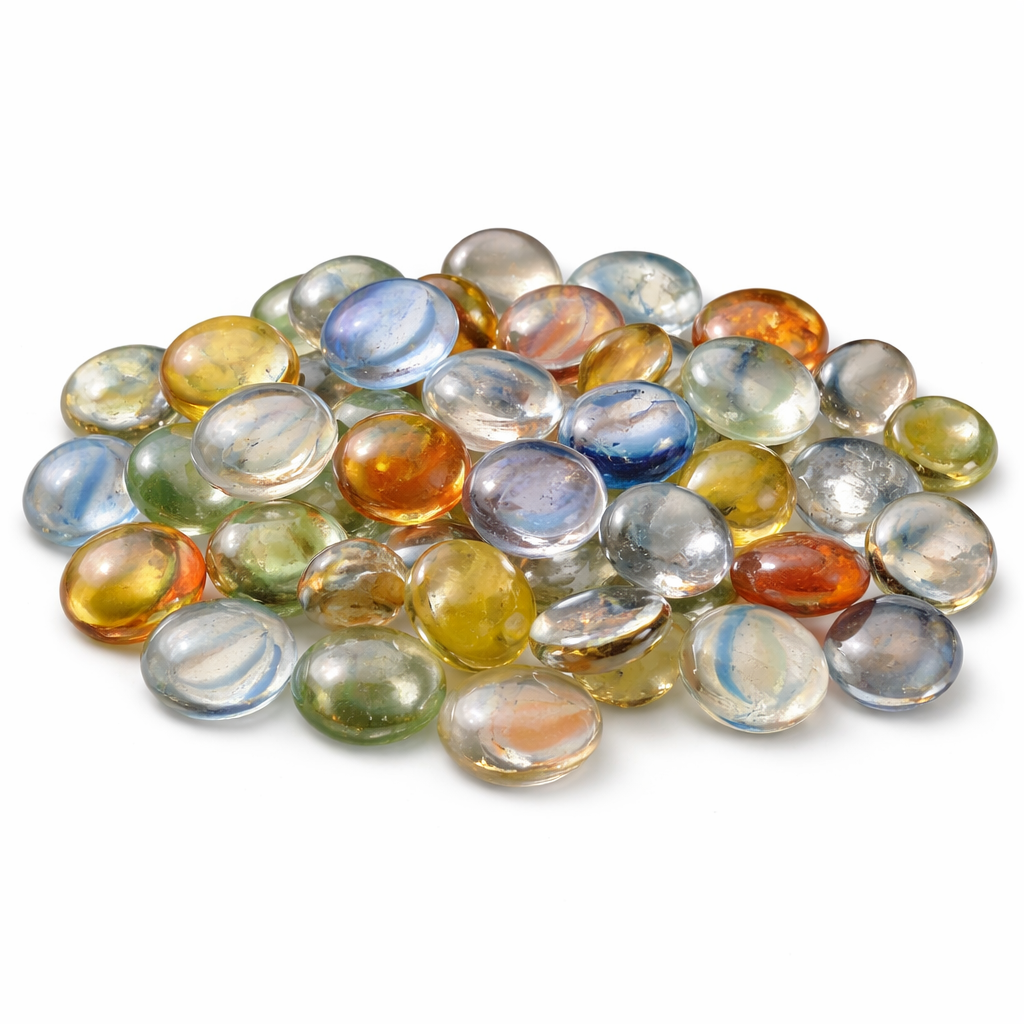 Premium Decorative Glass Gems for Crafts and Decor – Multiple Colors & Sizes (1 -5 lb)