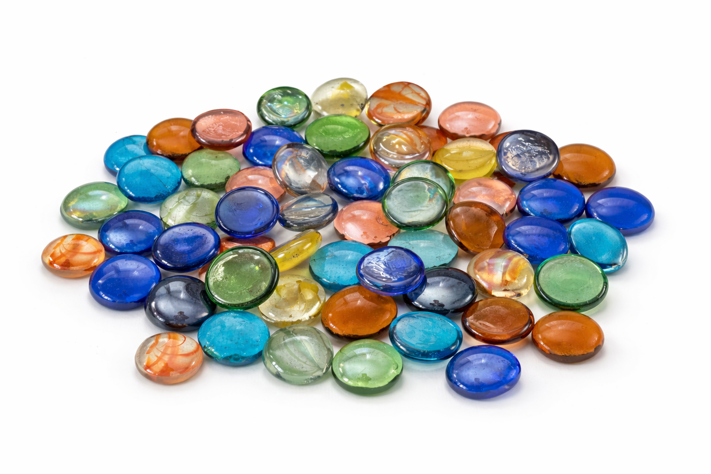 Premium Decorative Glass Gems for Crafts and Decor – Multiple Colors & Sizes (1 -5 lb)