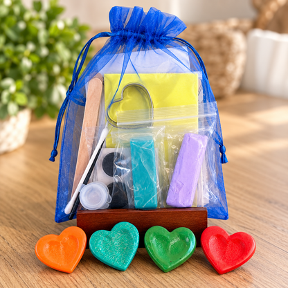 Fingerprint Heart Keepsake Kit – DIY Kids Clay Magnet Craft