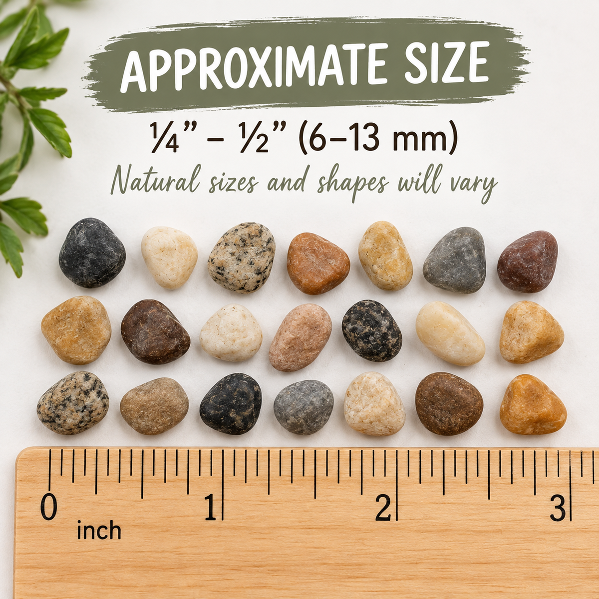 Natural River Pebbles for Crafts, Stepping Stones & Décor