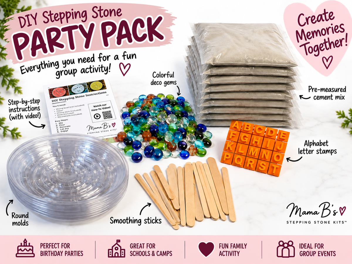 DIY Stepping Stone Party Packs – Bulk Kits for Parties & Groups