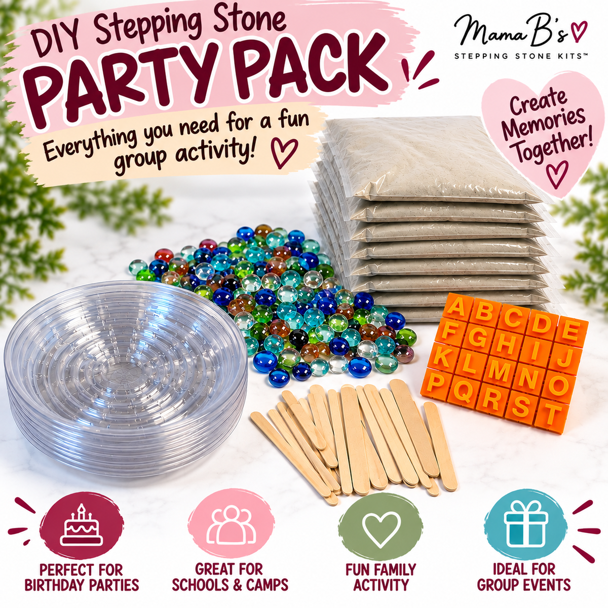DIY Stepping Stone Party Packs – Bulk Kits for Parties & Groups