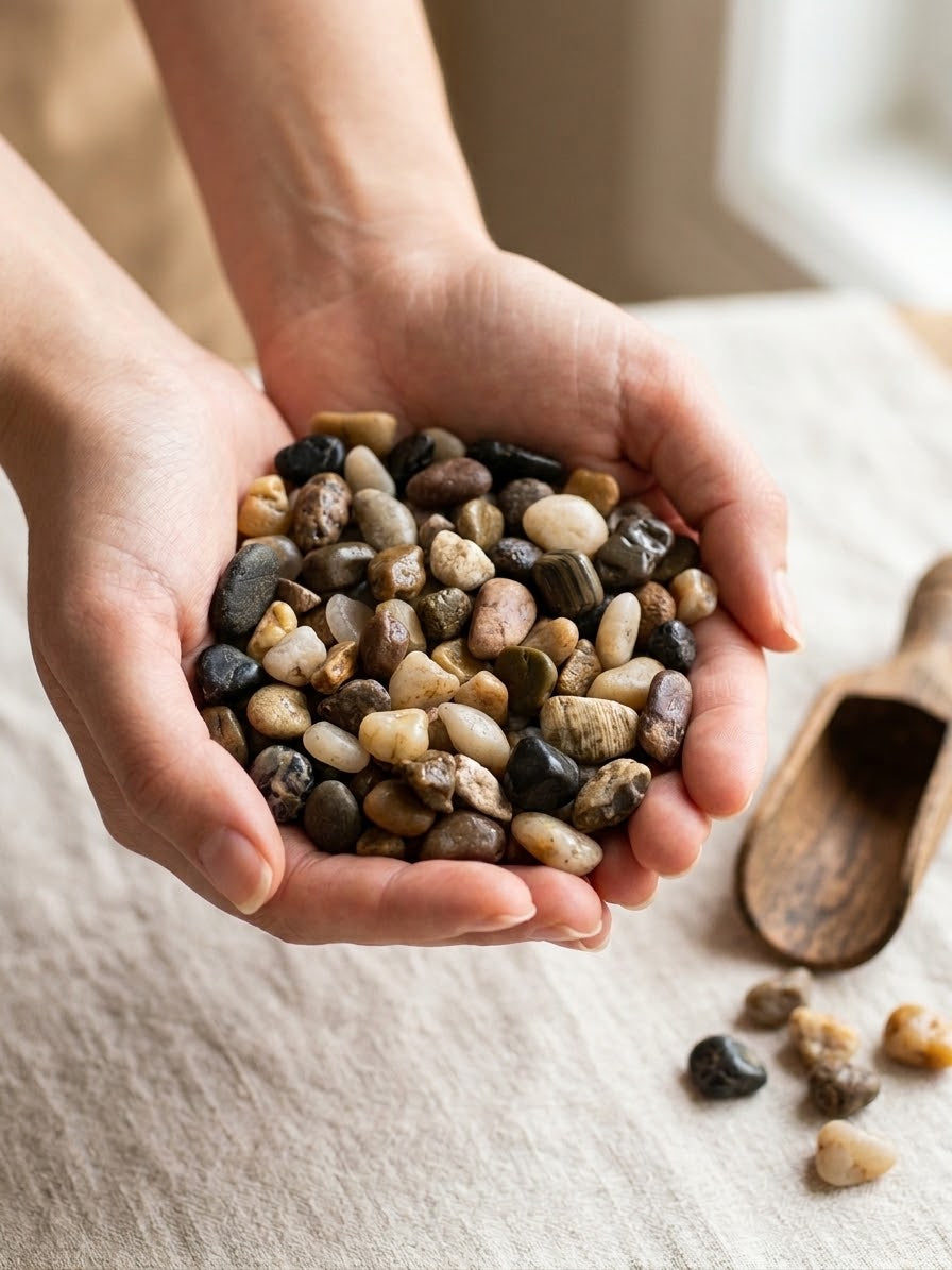 Natural River Pebbles for Crafts, Stepping Stones & Décor
