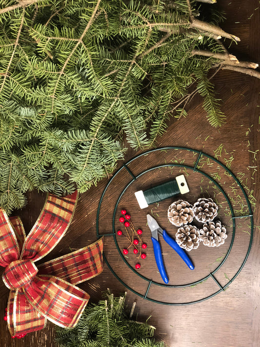 Make Your Own Fresh Balsam Wreath Kit - Everything You Need to Make your Own Wreath